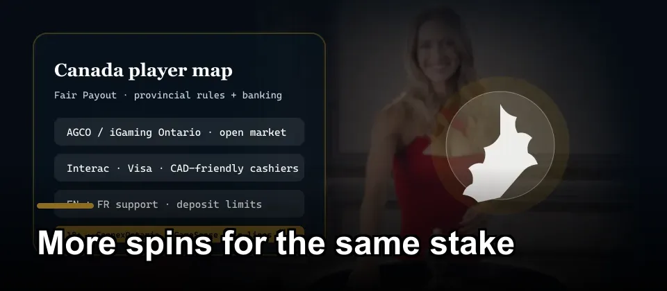 Canada regulation and banking map for fair payout online casino players